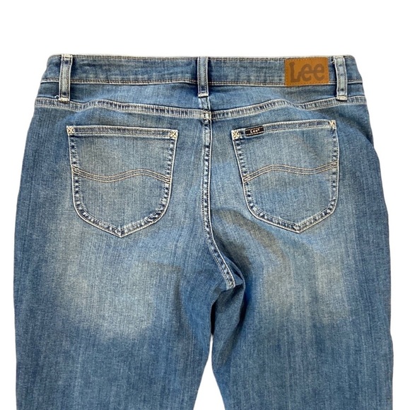 Lee Mid Rise Regular Straight Leg Denim Jeans Size 12L Pre-Owned - Picture 5 of 13